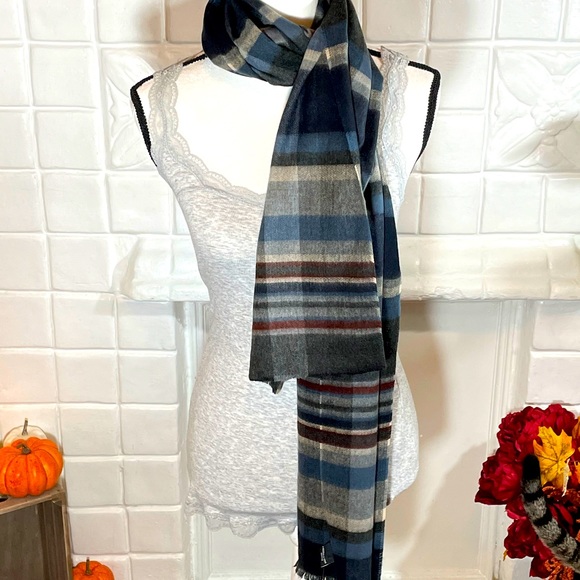 Fraas Other - FRAAS Multicolor Plaid Scarf NWT